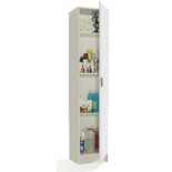 Armoire 1 porte - Blanc - MULA