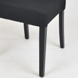 Duo de chaises tissu Noir - PISE