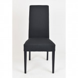 Duo de chaises tissu Noir - PISE