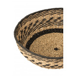 Set De 2 Panier Bas Zostere Naturel/Noir