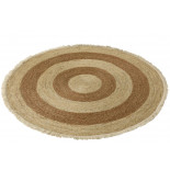 Tapis Floche Ecorce De Mais/Coton Beige/Marron taille L