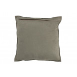 Coussin Carre Petit Cuir Vert