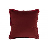 Coussin Alpha Carre Polyester Rouge