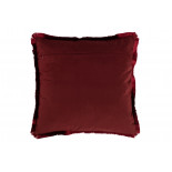 Coussin Alpha Carre Polyester Rouge