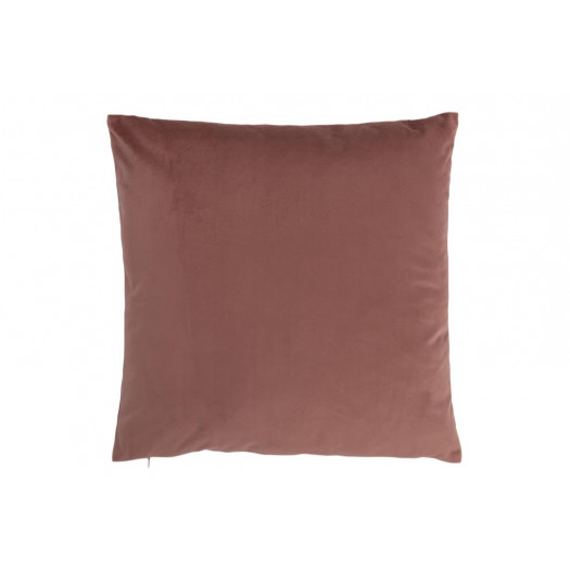 Coussin Carre Velours Rose