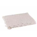 Nappe Mia Dentelles Coton Blanc