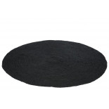 Tapis Rond Jute Noir