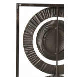 Decoration Murale 3 Cercles Metal Noir/Or