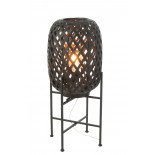 Lampadaire Bambou Noir