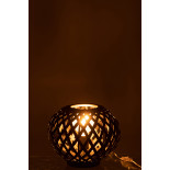 Lampe De Table Bambou Noir