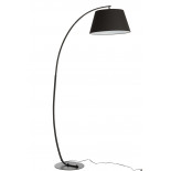 Lampe Sur Pied Arrondie Metal Noir