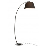 Lampe Sur Pied Arrondie Metal Noir