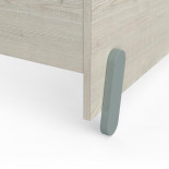 Lit 90x190/200 Bois Beige/vert - SASHA