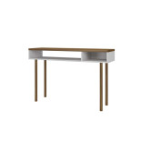 Console 2 niches Blanc/Bois - WASAN