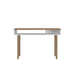 Console 2 niches Blanc/Bois - WASAN