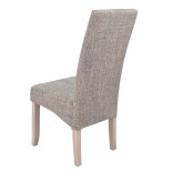 Duo de chaises Beige Tissus/Bois - DANIEL