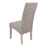 Quatuor de chaises Beige Tissus/Bois - PURE