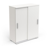 Buffet 2 portes coulissantes Blanc mat - ZILY