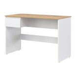 Bureau 1 tiroir Blanc/Bois - QIZ