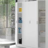 Armoire 1 porte - Blanc - MULA