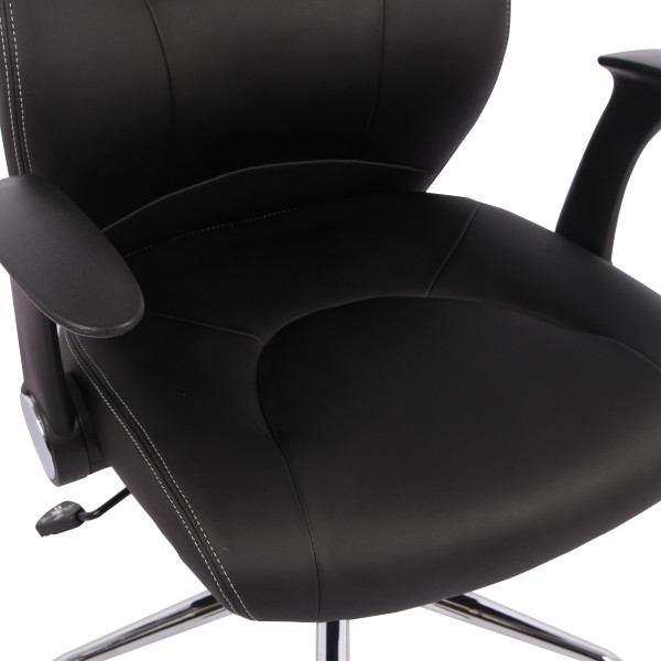 Fauteuil de bureau à roulettes Linea Fabbrica Like noir avec appui-tête -  Fauteuils