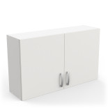 Meuble haut de cuisine 100 cm 2 portes Blanc Mat - MARTA