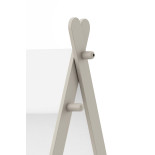 Lit tipi 200x90 Blanc/Beige - JAYA