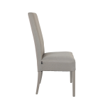 Duo de chaises Gris clair Bois/Tissu - PISE